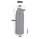 Garrafa térmica em aço inoxidável com design portátil, vedação à prova de vazamentos, 6000ml.