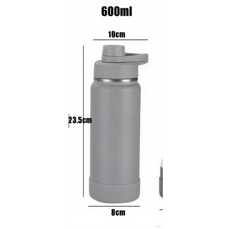 Garrafa térmica em aço inoxidável com design portátil, vedação à prova de vazamentos, 6000ml.