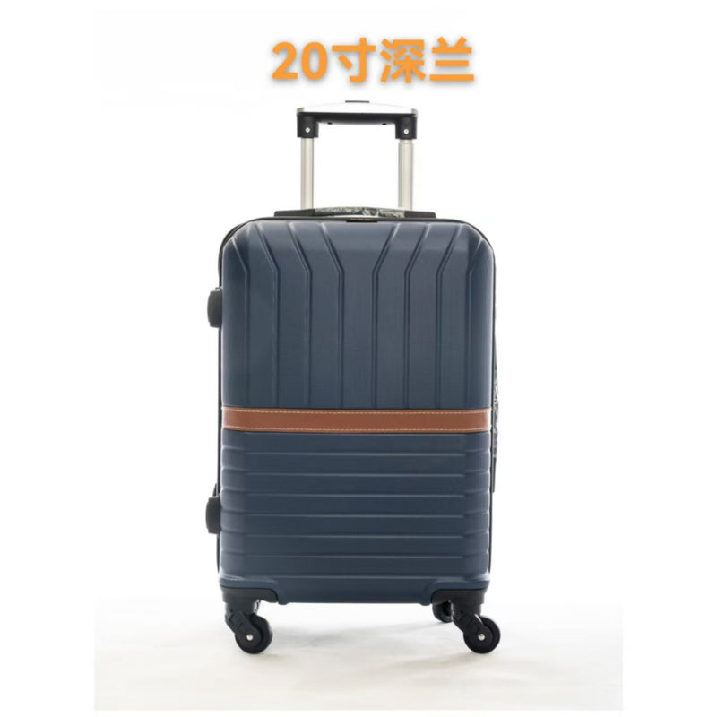 Mala de viagem, Tamanhos 17, 18, 19, 20 e 21 polegadas. Possuem protetores de canto em liga de alumínio resistentes a impactos e trava TSA. Feitas de ABS e fibra de poliéster refinada com superfície lisa.