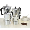 Cafeteira Italiana, Jarra de Alumínio Premium para Espresso de 150ml ou 300ml, Mantém a Temperatura.