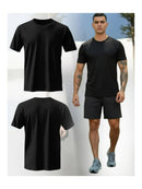 Camiseta masculina para treino na academia.