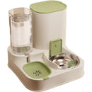 Alimentador automático para gatos de grande capacidade com dispensador de água, material plástico.