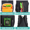 Mochila resistente em tecido Oxford com isolamento térmico, grande capacidade, à prova de vazamentos, portátil, com bolsa de gelo.