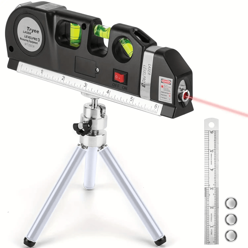 Ferramenta de nivelamento a laser multifuncional com controlador de nível a laser padrão de 2,5 metros (8 pés).