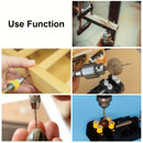 Conjunto de 100 brocas de aço rápido revestidas de titânio.