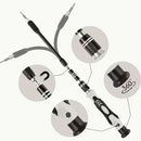 Conjunto de chaves de fenda de precisão com 115 peças, feitas de aço cromo-vanádio, com tratamento de superfície anticorrosivo e cabo antiderrapante.