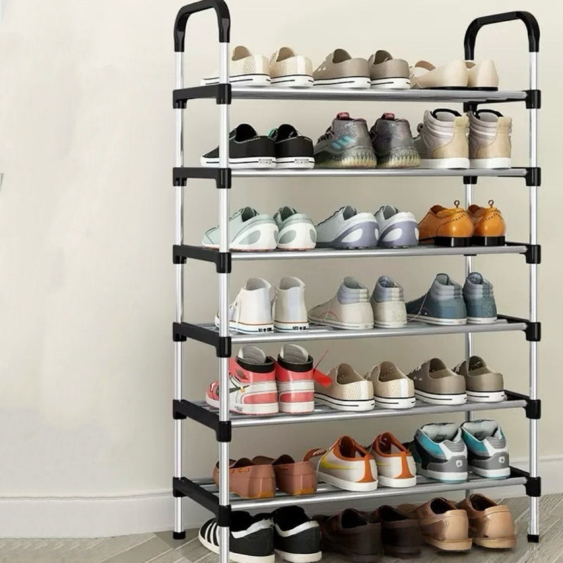 Sapateira multifuncional para 3 a 7 andares, organizador removível.