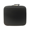 Estojo de maquiagem profissional com espelho, luz LED e organizador USB.