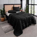 Conjunto de cama Casal Queen com 3 peças - Super macio com lençóis para cama box.