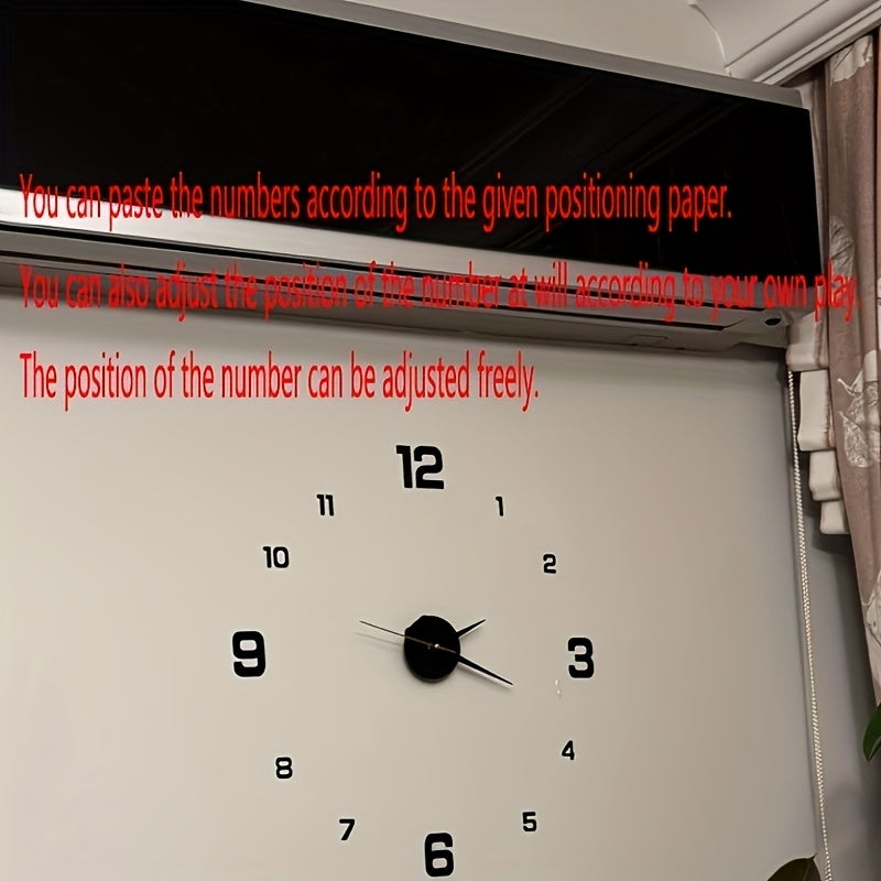 Relógio de parede estilo nórdico, Pilha vendida separadamente.