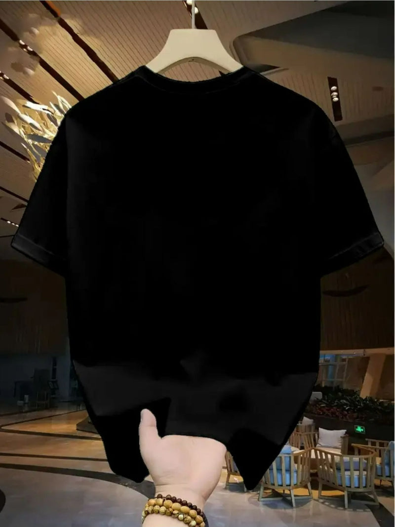 Camiseta masculina 100% algodão - Minimalista com estampa da cruz de Judá Yeshua.