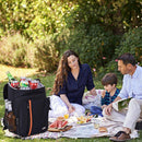 Mochila resistente em tecido Oxford com isolamento térmico, grande capacidade, à prova de vazamentos, portátil, com bolsa de gelo.