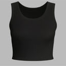 Top cropped canelado premium em 10 cores.