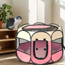 Casinha dobrável grande para cães, 114 x 114 x 58 cm.