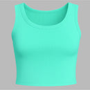 Top cropped canelado premium em 10 cores.