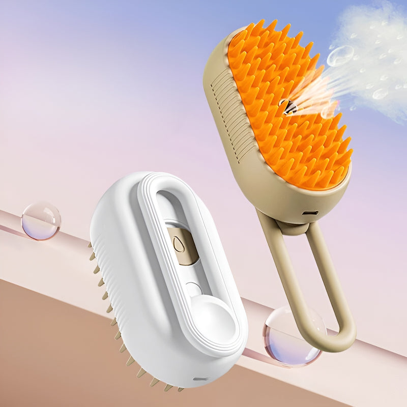 Escova a vapor 3 em 1 para cães e gatos.