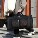 Mala de viagem grande com vários compartimentos e alça de ombro ajustável - Bolsa de viagem resistente em nylon.