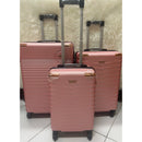 Mala de viagem grande com rodas giratórias 360°, feita de polipropileno.