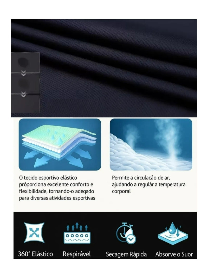 Camiseta masculina para treino na academia.