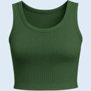 Top cropped canelado premium em 10 cores.