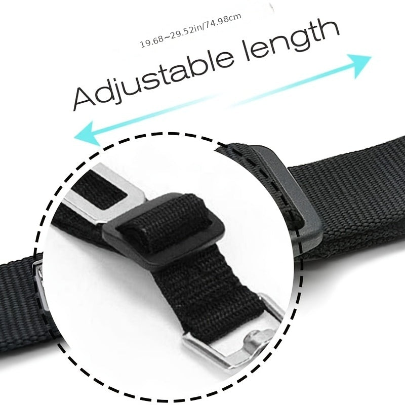 1 unidade de cinto de segurança ajustável para carro, para cães e gatos.