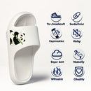 Chinelo feminino charmoso com estampa de panda.