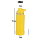Garrafa térmica em aço inoxidável com design portátil, vedação à prova de vazamentos, 6000ml.