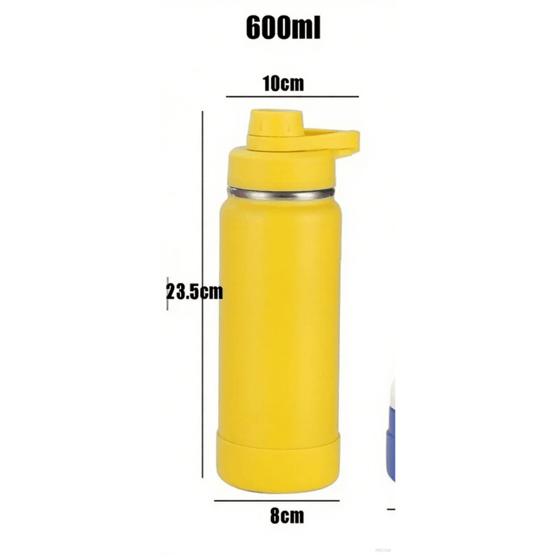 Garrafa térmica em aço inoxidável com design portátil, vedação à prova de vazamentos, 6000ml.