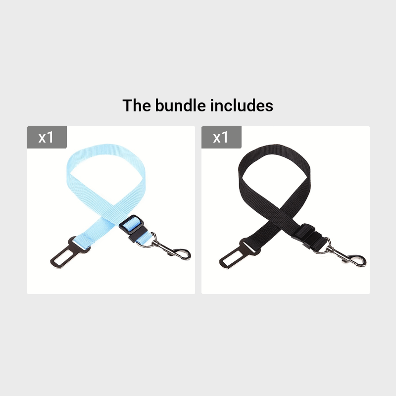 1 unidade de cinto de segurança ajustável para carro, para cães e gatos.