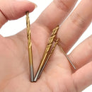 Conjunto de 100 brocas de aço rápido revestidas de titânio.