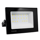 Kit com 3 Refletores LED de 100W, Holofote Bivolt, À Prova D'Água e Resistente ao Frio