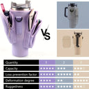 Conjunto de 1 garrafa de água de 1,2/887 ml com bolso para celular, design com 3 bolsos.