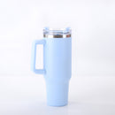 Caneca térmica de aço inoxidável com dupla camada, à prova de vazamentos e isolada