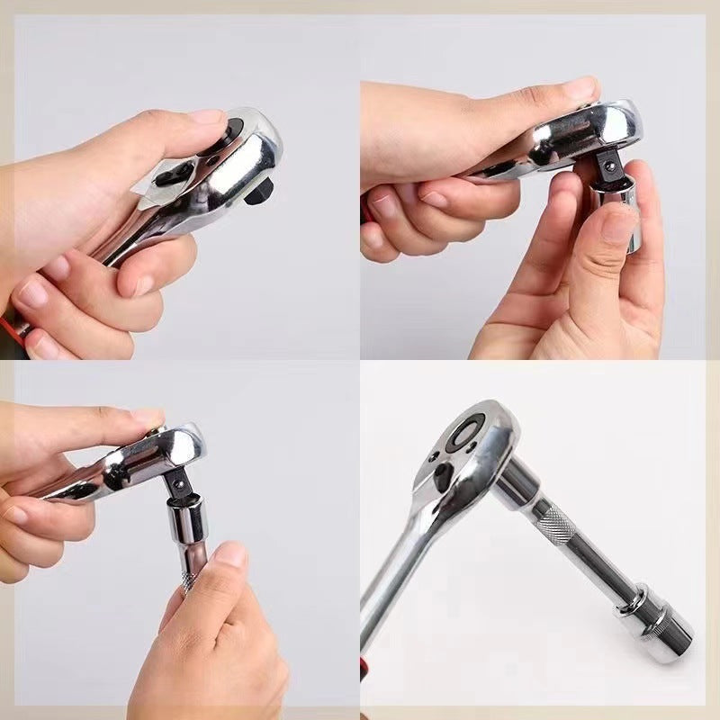 Conjunto de 12 soquetes de catraca, com especificações completas.