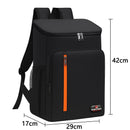 Mochila térmica grande de 20 litros, portátil, à prova d'água e resistente.