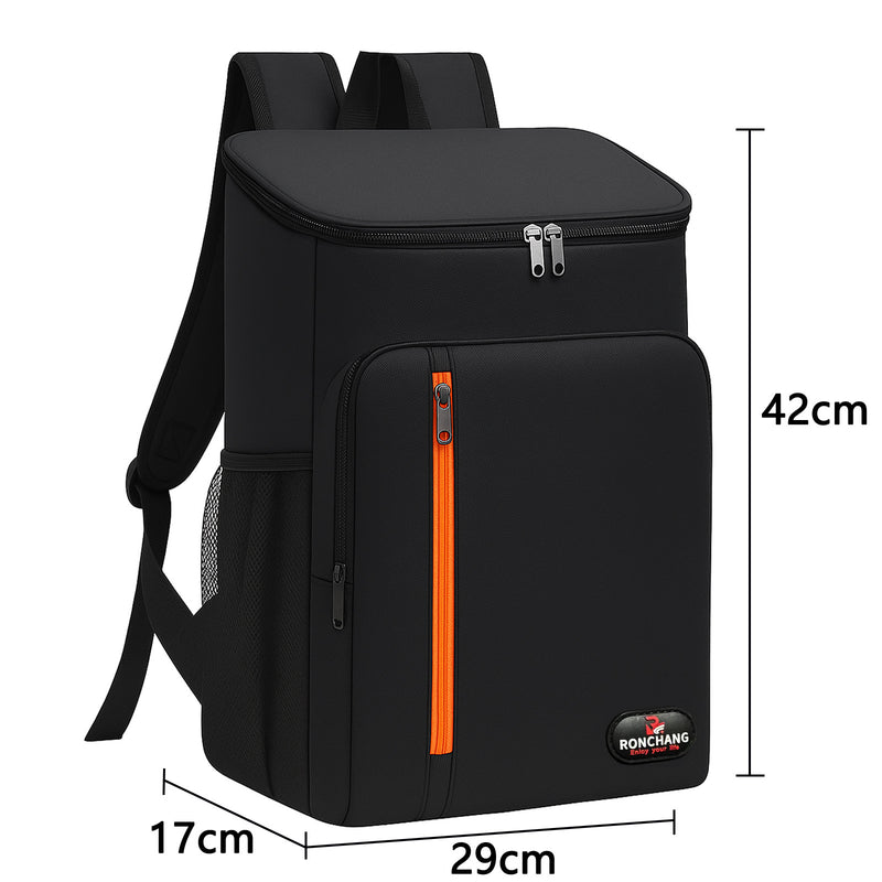 Mochila térmica grande de 20 litros, portátil, à prova d'água e resistente.