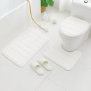 Conjunto de 3 tapetes de banheiro felpudos, antiderrapantes e hipoalergênicos