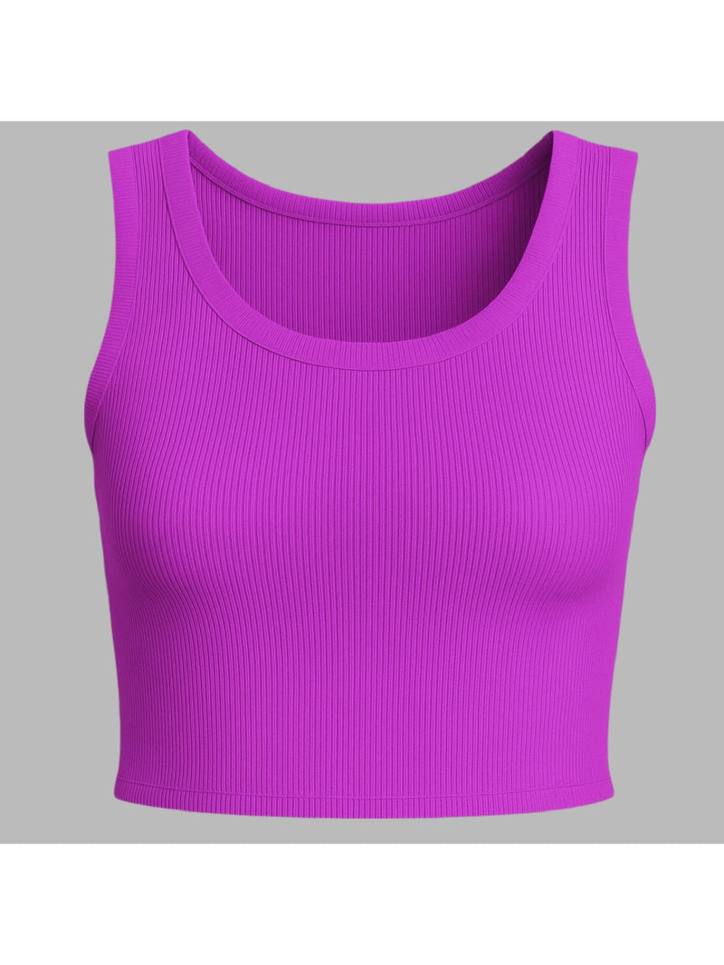 Top cropped canelado premium em 10 cores.