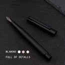 Caneta de Caligrafia Metálica com Ponta Fina e Conversor de Tinta - Ponta Recarregável de 3,4 mm.