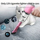 Aspirador de pó portátil para carro, 12V, com fio, perfeito para remover pelos de animais de estimação e pelos de gato.