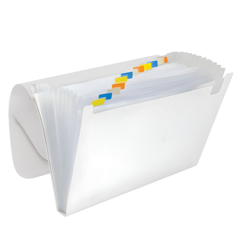 Pasta Sanfonada A4 para Escritório com 12 Divisórias, 330x235mm.