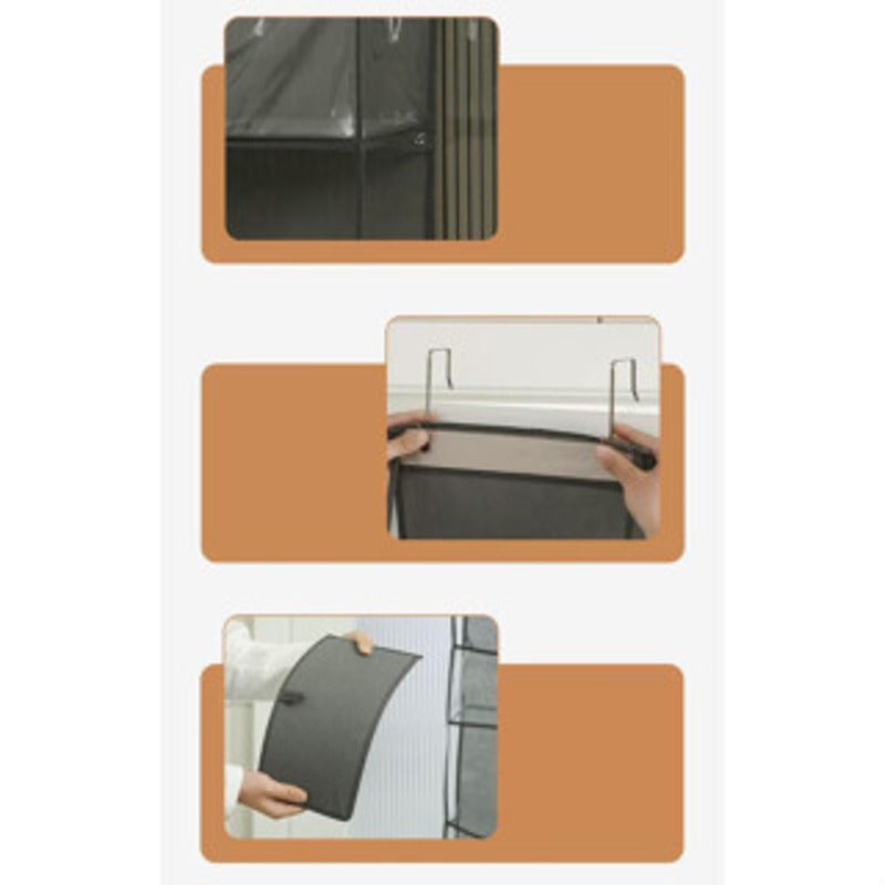 Organizador Multiuso para Cosméticos, Bolsa de Tecido para Pendurar, Suporte de Porta Multifuncional.