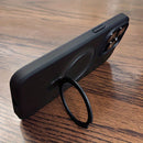 Capa de celular de luxo com suporte magnético, resistente a impactos e com carregamento sem fio.