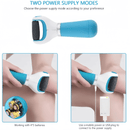 Lixa elétrica portátil para pés, removedora de calos e pedicure + 1 refil.