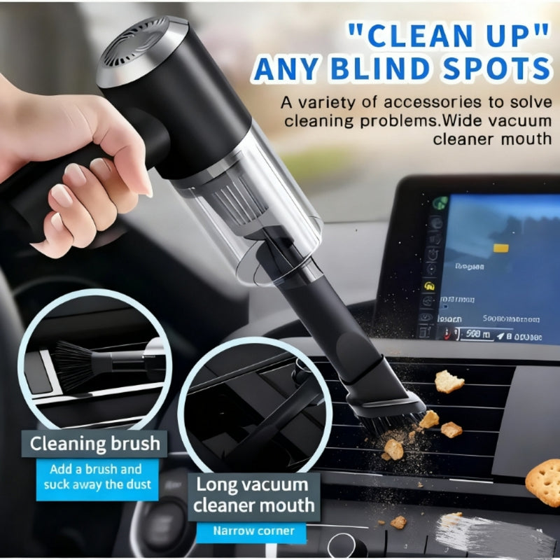 Aspirador de pó portátil sem fio.