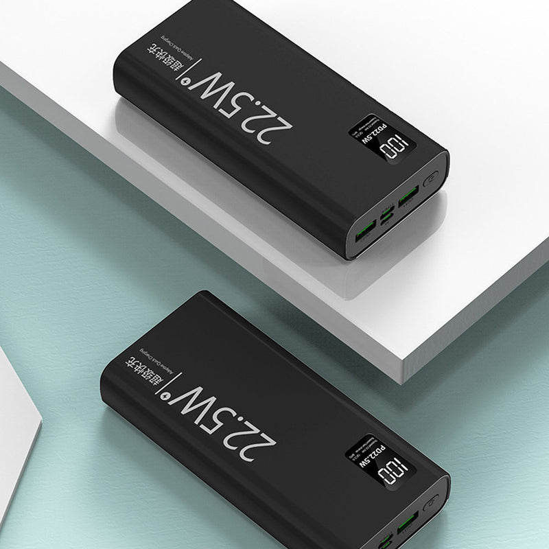 Carregador Portátil Turbo com Tela LCD.