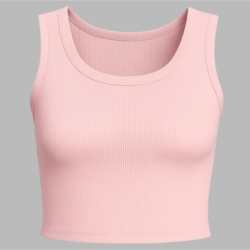 Top cropped canelado premium em 10 cores.