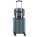 Conjunto de viagem de 10 kg com zíper, rodinhas duplas extensíveis 360° e certificação TSA.