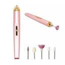 Lixadeira de unhas elétrica sem fio - Caneta artística portátil para manicure e pedicure.