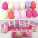 12 Esponjas de Maquiagem/Esponja de Maquiagem Facial Base e Corretor/Com Caixas.